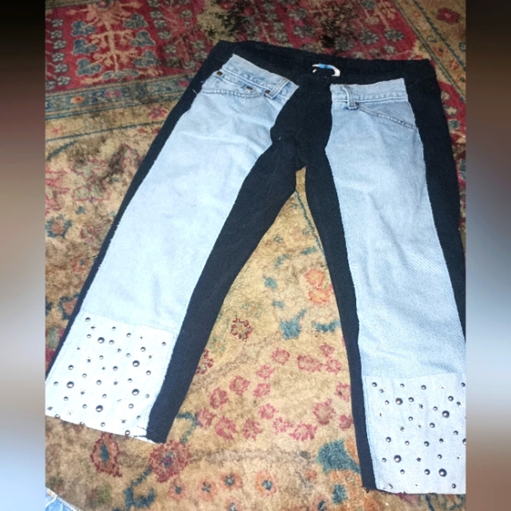 Vintage Bejeweled denim